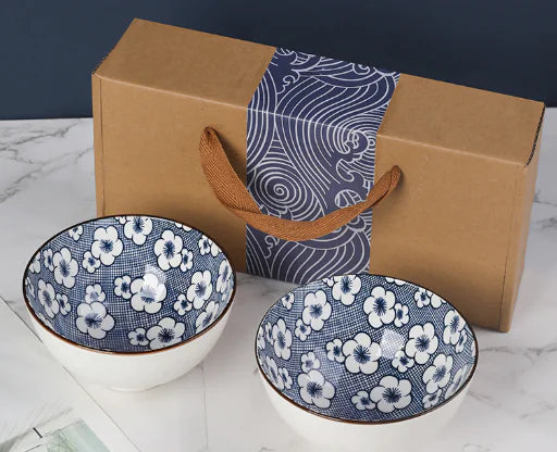 Gift Box: Japanese Blue and White Porcelain Bowl