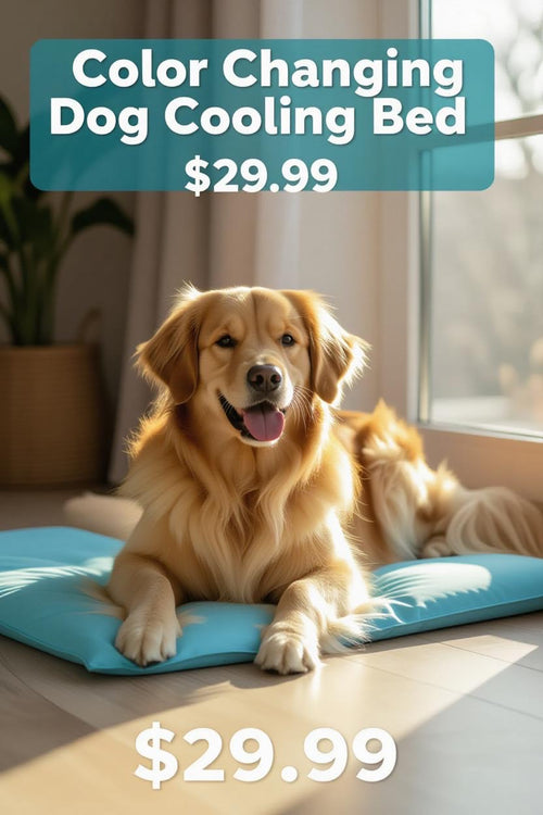 Rywell Chill-Flex Dog Mat 30x20 - Color Shift Cooling Fiber - Durable & Washable