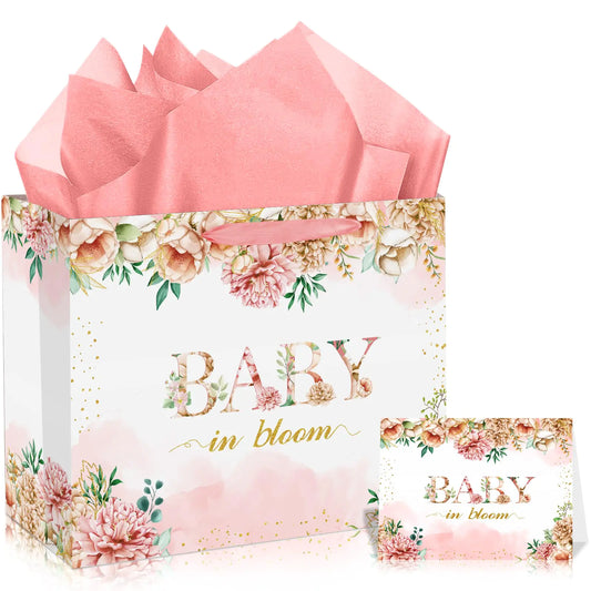 Gift Bag: Baby Shower Baby In Bloom