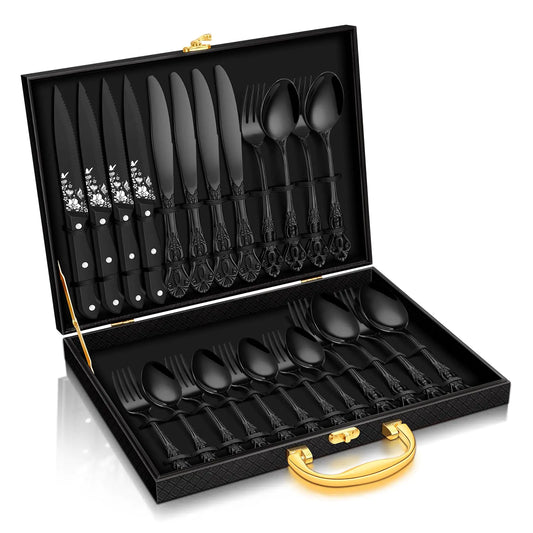 Stapava Black Silverware Gift Box