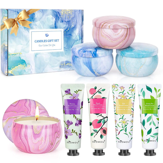 Candle & Cream Gift Box: Calming