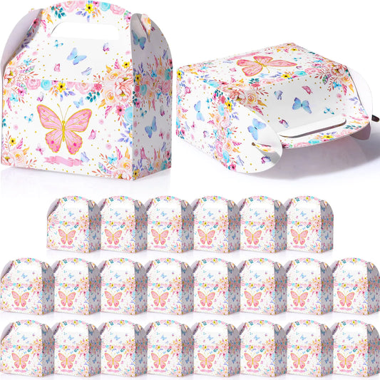 24 Butterfly Party Favor Boxes Spring Butterfly Theme