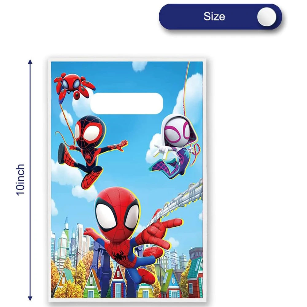 Spiderman Web Adventure Party Gift Bags (10-Pack)