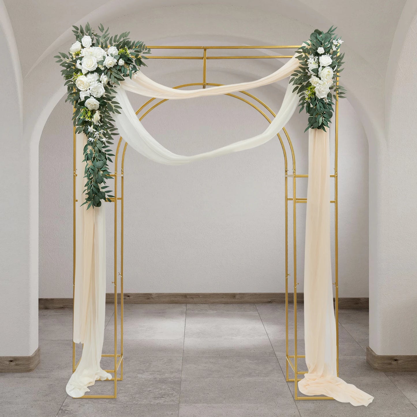 Wedding Arch Stand with Square Base Perfect for Weddings