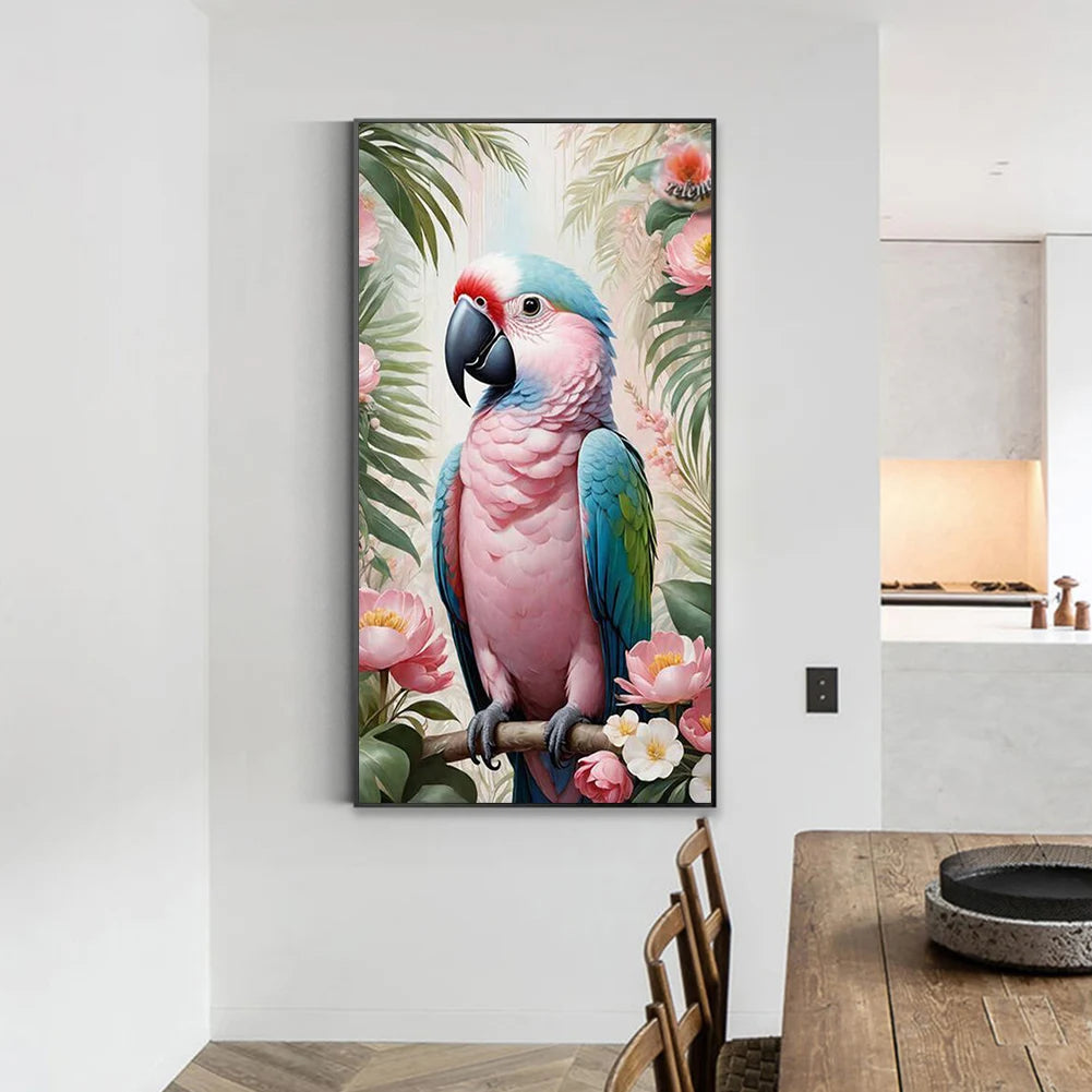 5D DIY Full Round Drill Diamond Painting Bird Kit Home Decor Art Craft 40x70cm