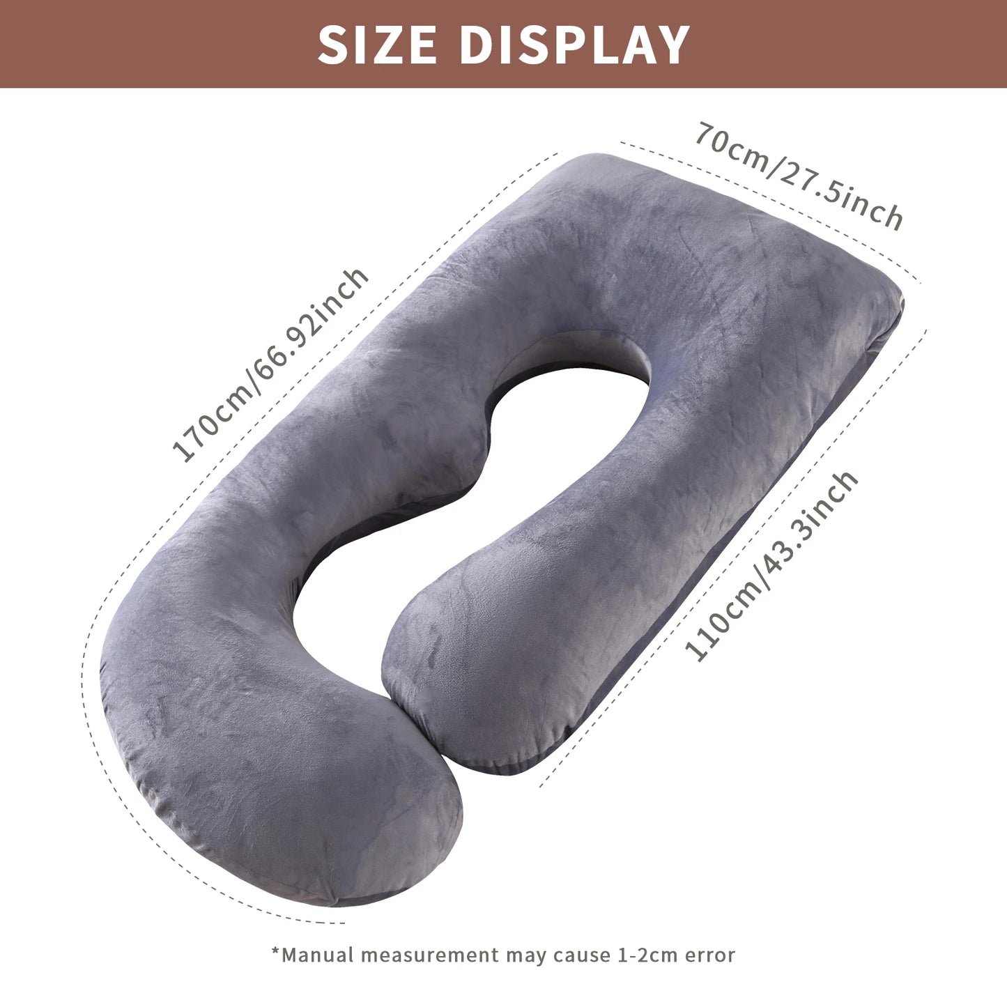 Cozy G-Shaped Maternity Pillow – Perfect Pregnancy Sleep!