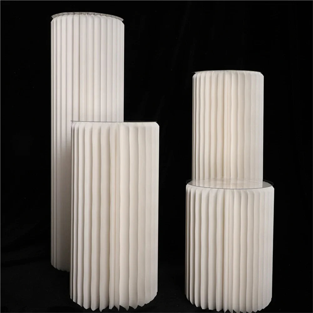 Folding Paper Roman Column Ornaments Party Wedding DIY Decoration
