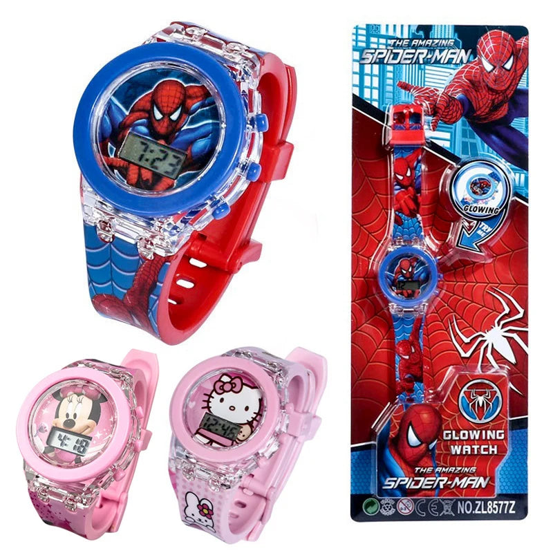 Spiderman Flashlight Kids Watch for Boys