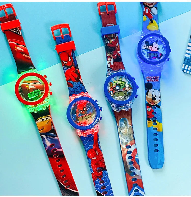 Spiderman Flashlight Kids Watch for Boys