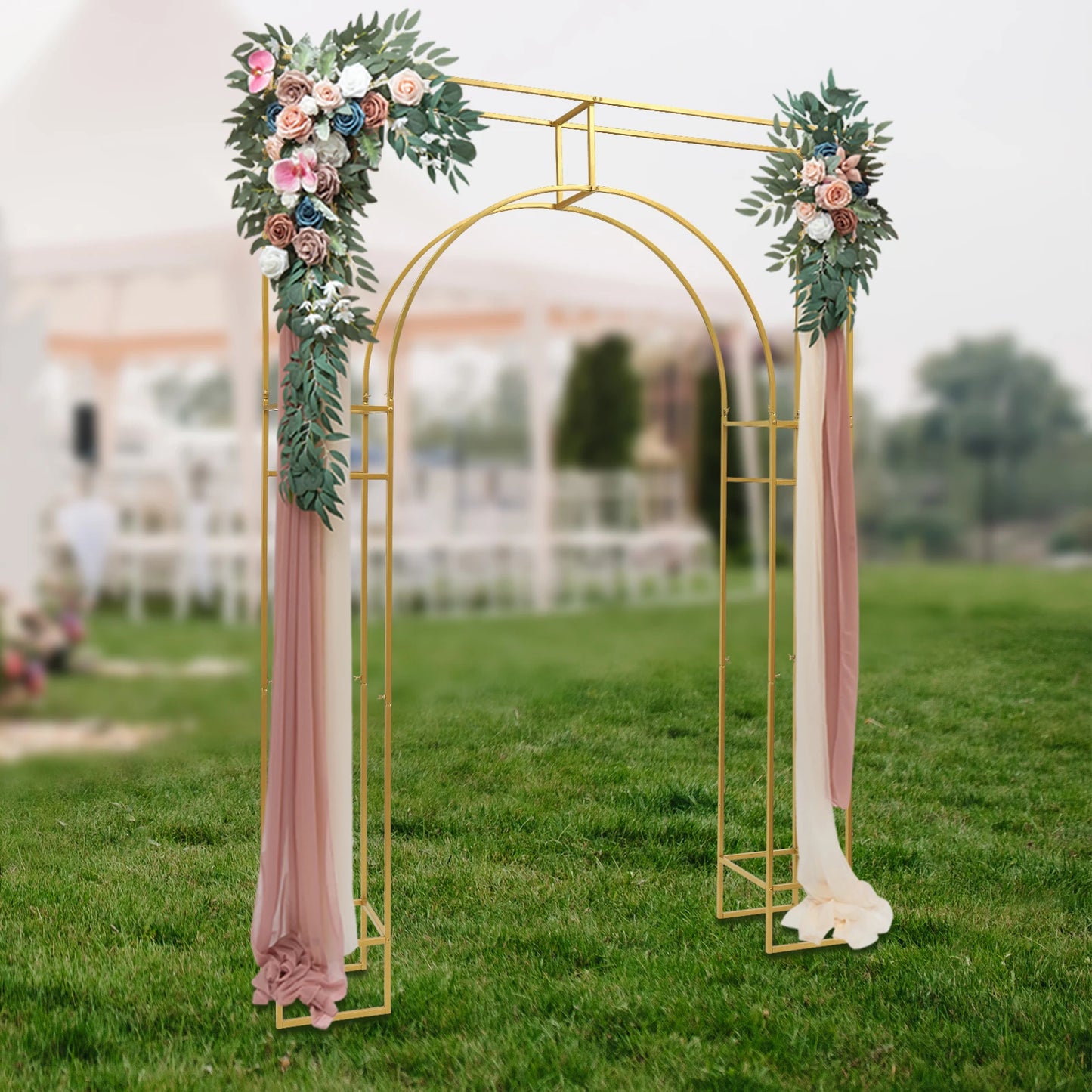 Wedding Arch Stand with Square Base Perfect for Weddings