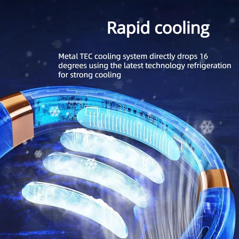 Ultra Cool Bladeless Neck Fan with LED