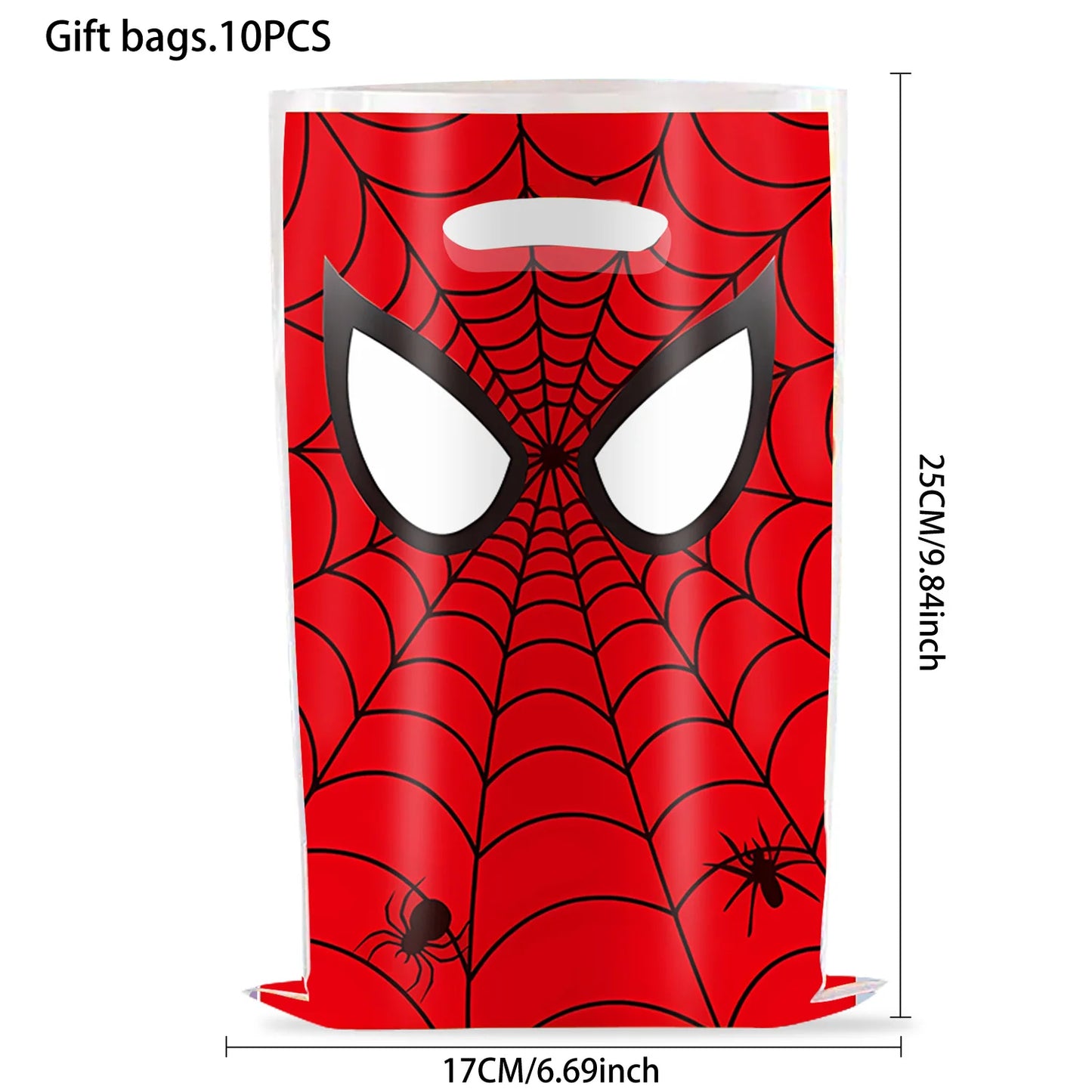 Spiderman Web Adventure Party Gift Bags (10-Pack)