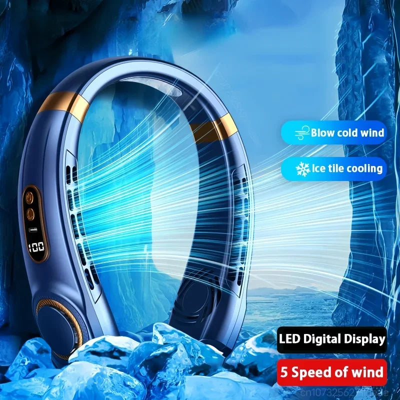 Ultra Cool Bladeless Neck Fan with LED