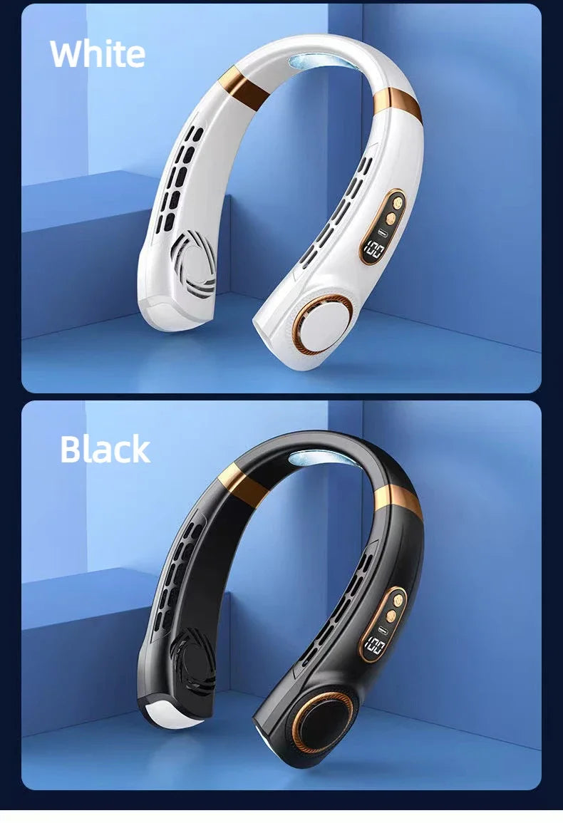 Ultra Cool Bladeless Neck Fan with LED