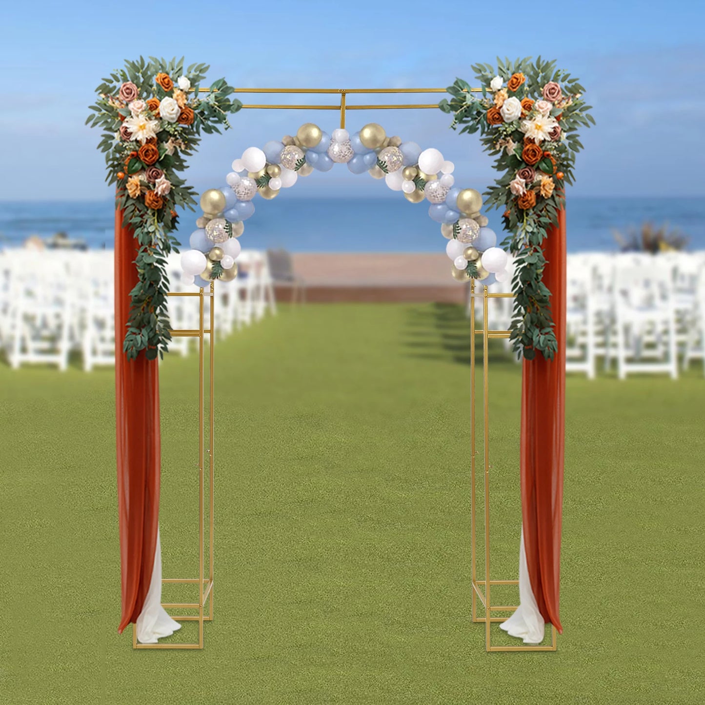 Wedding Arch Stand with Square Base Perfect for Weddings