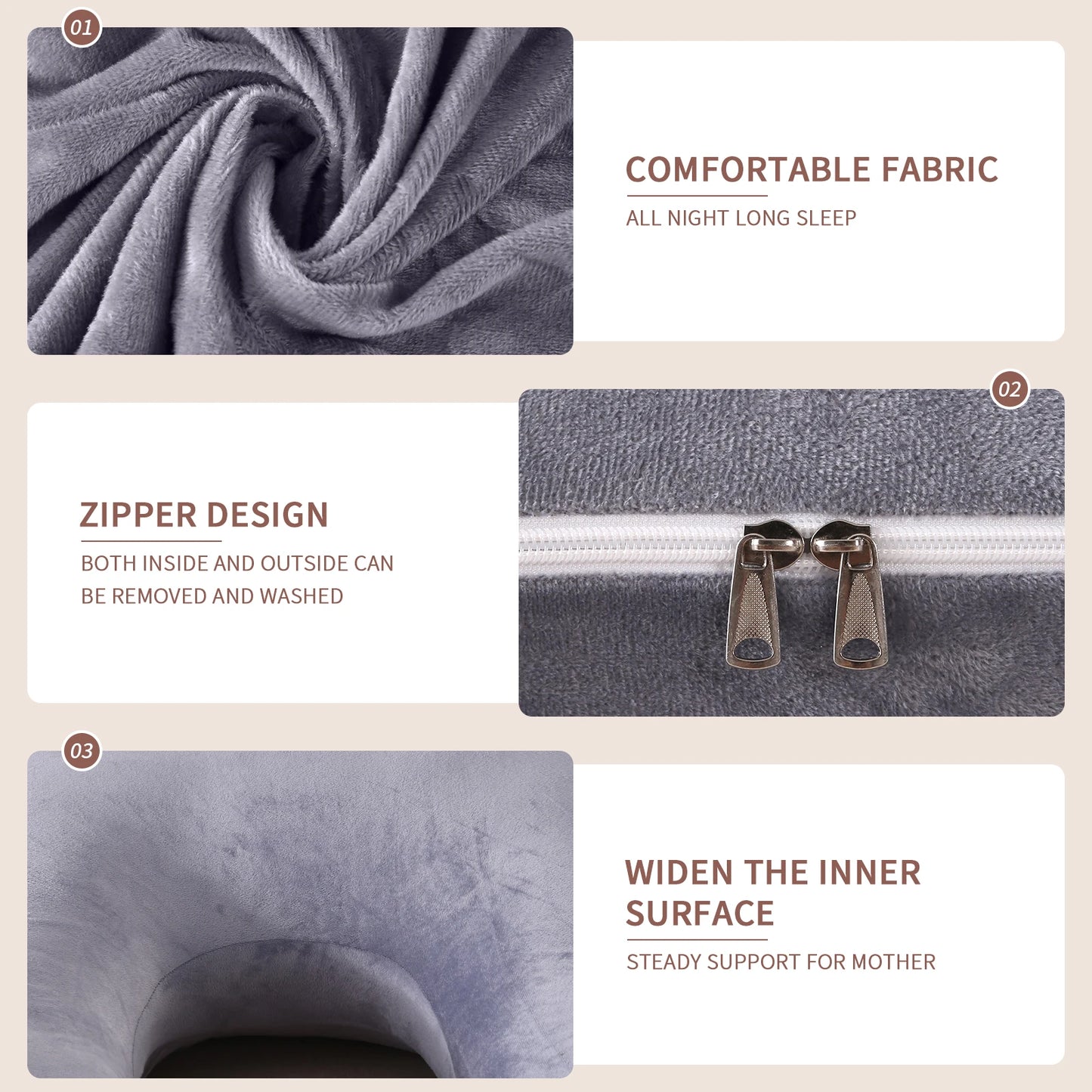 Cozy G-Shaped Maternity Pillow – Perfect Pregnancy Sleep!