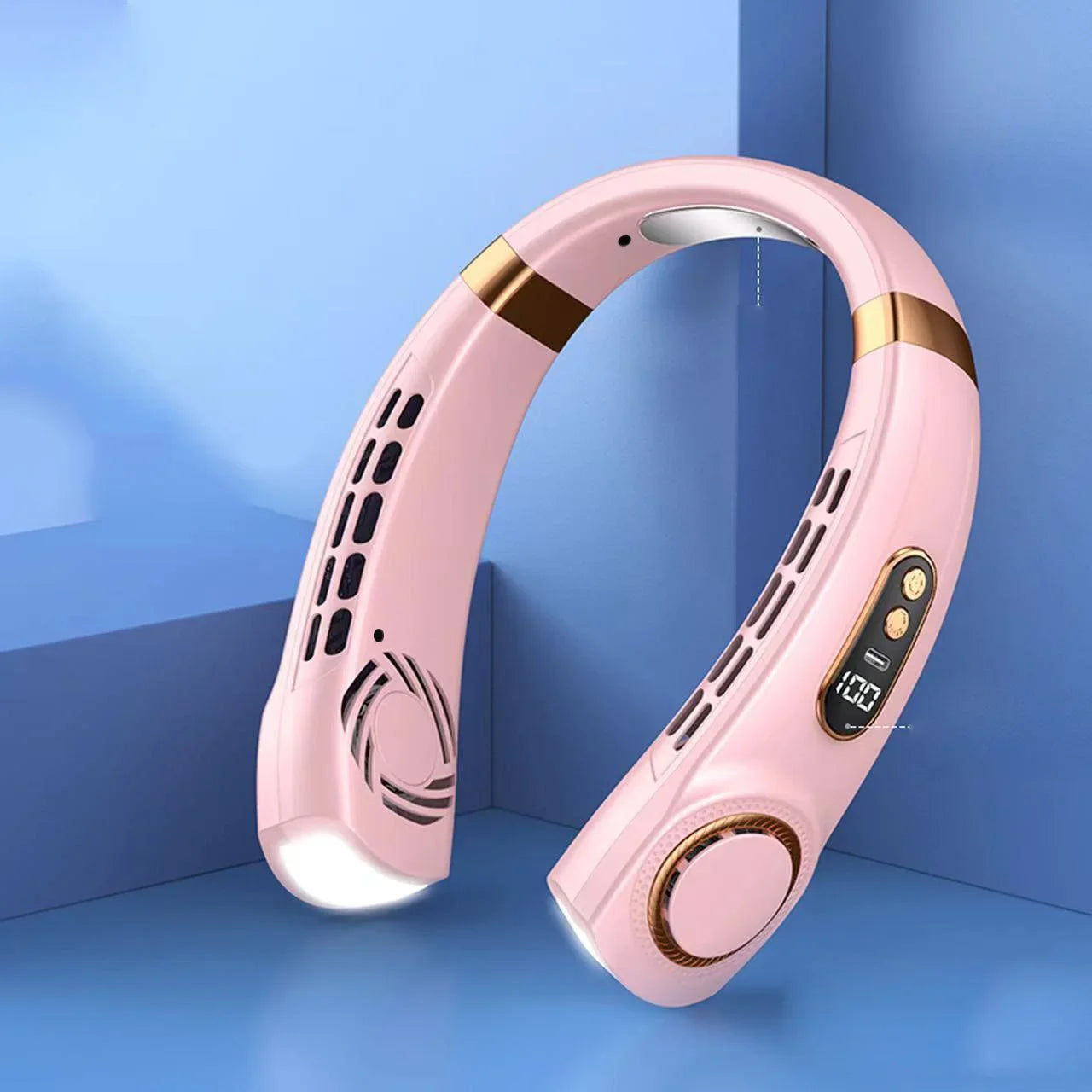 Ultra Cool Bladeless Neck Fan with LED