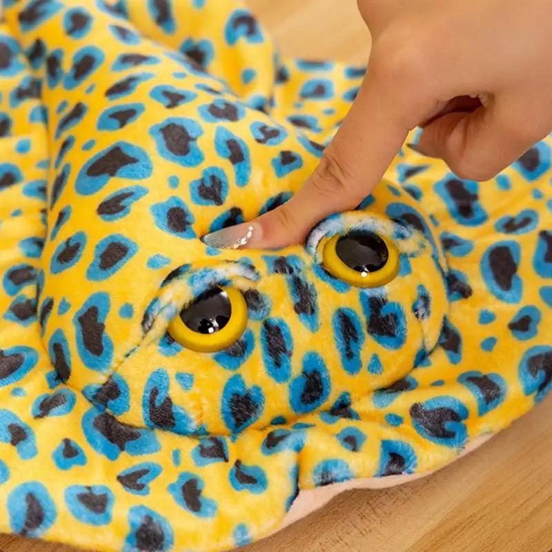 Snuggly Black Diamond Stingray Plush – Cute Ocean Pillow for Kids