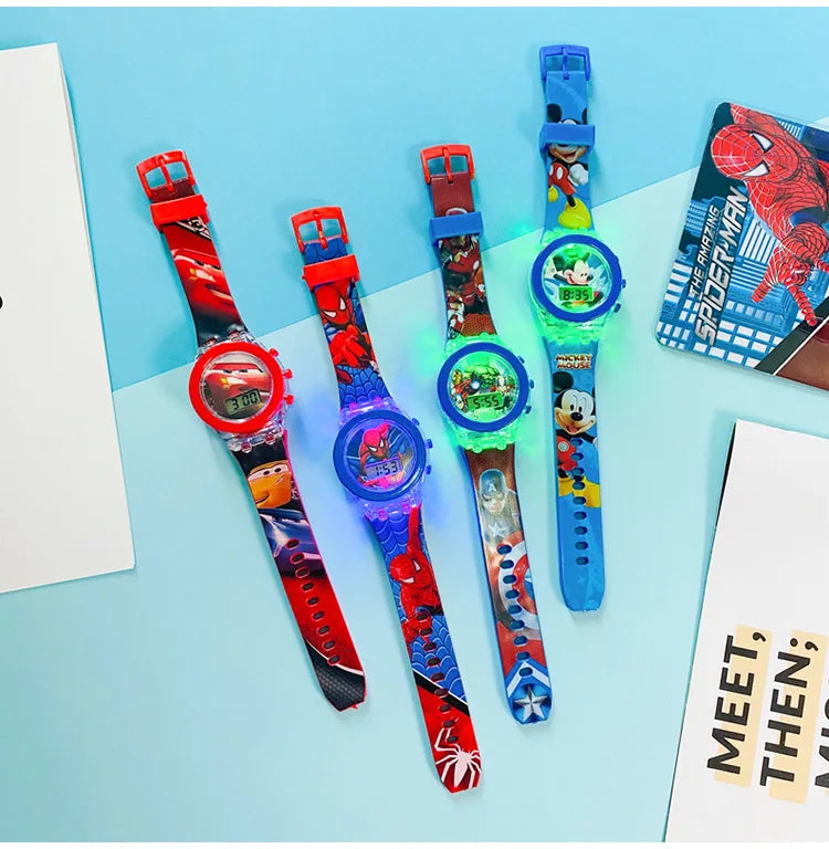Spiderman Flashlight Kids Watch for Boys