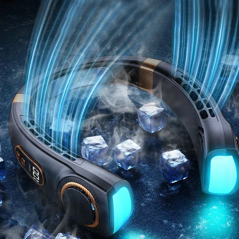 Ultra Cool Bladeless Neck Fan with LED