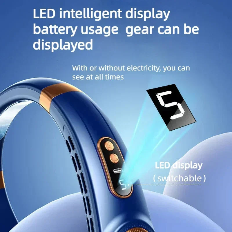 Ultra Cool Bladeless Neck Fan with LED