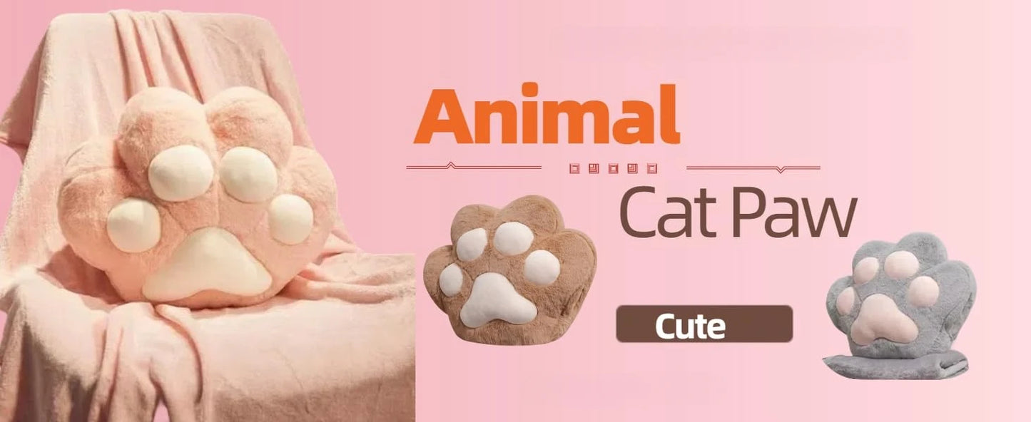 Cozy Cat Plush Travel Pillow & Blanket Set – 2-in-1
