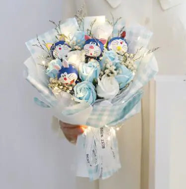 Gift Box: Kitty Flower Bouquet
