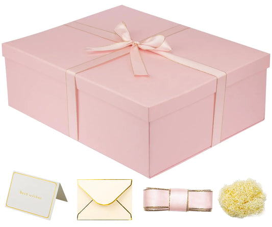Large Pink Gift Box 16.5x13x5.5 Inch