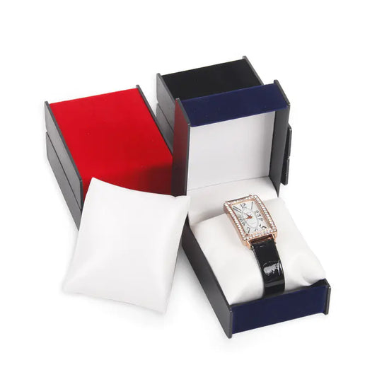 Watch Box Jewelry Storage with Gift Wrap Options (3 Colors)