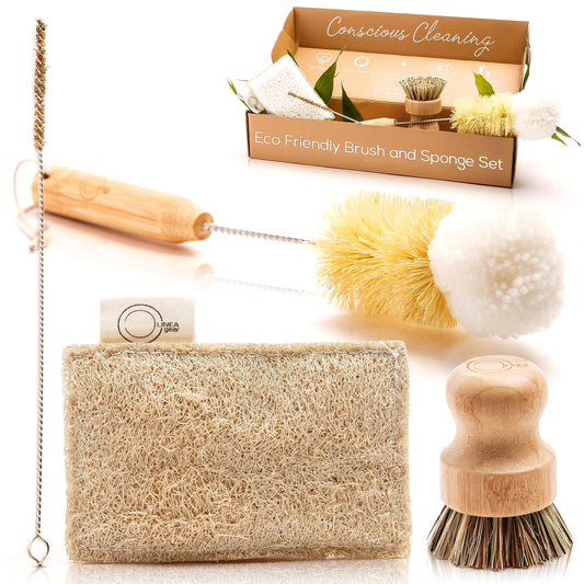 Bamboo Dish Brush Gift Box